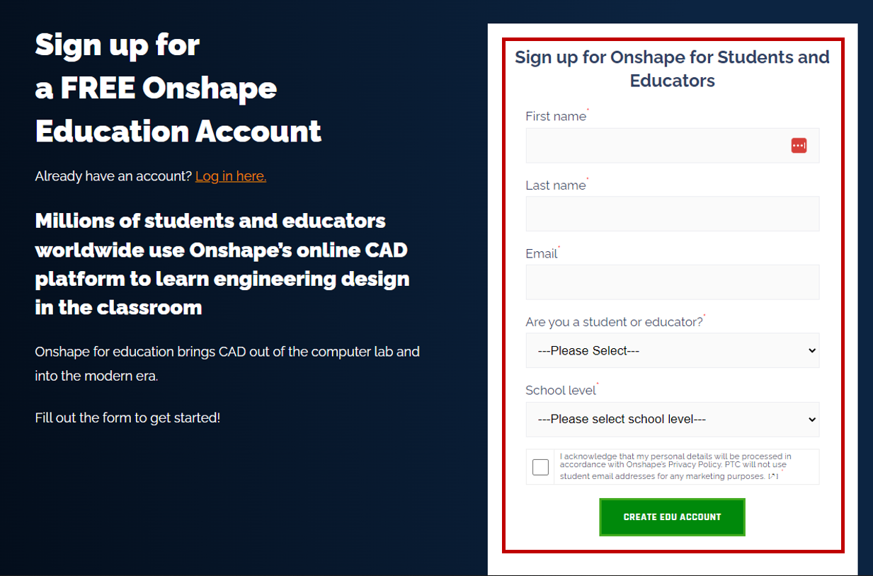 Onshape Form